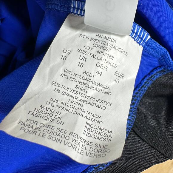 Magicsuit NWT Bianca One Piece Romper Swimsuit Sapphire Size 16 Wireless Bra - Picture 5 of 10